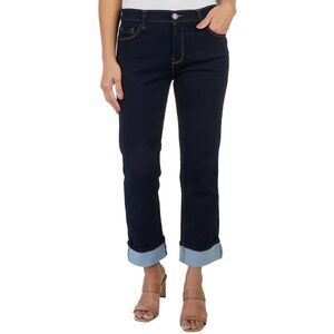 Angels Forever Young Women's Forever Deep Roll Cuff Ankle High-Rise Jeans 14 Ri